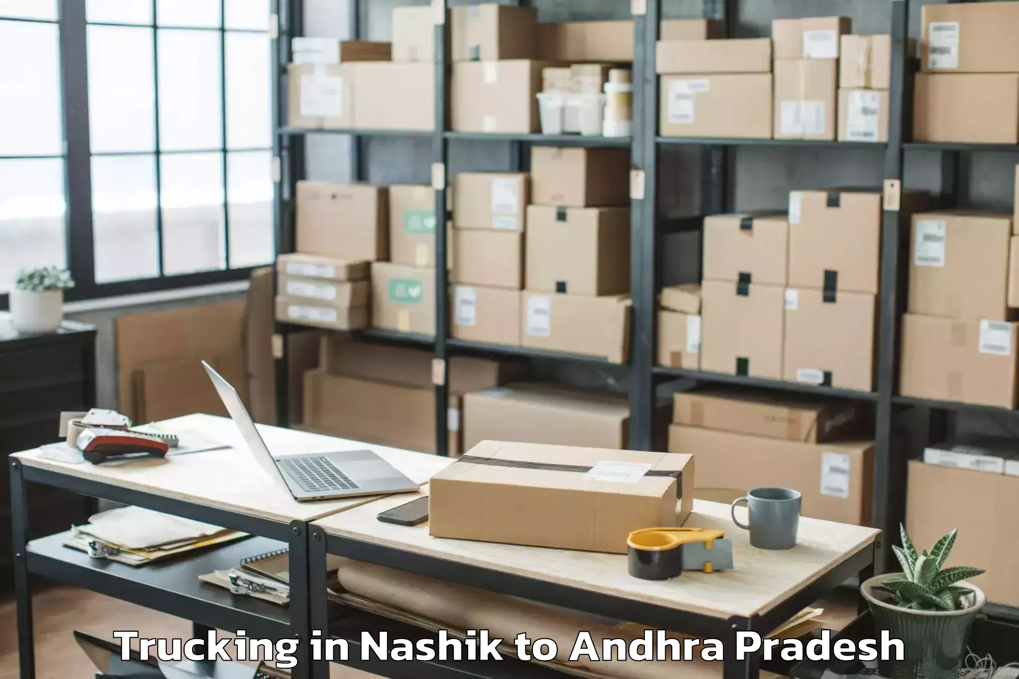 Book Nashik to Pedapudi Trucking Online